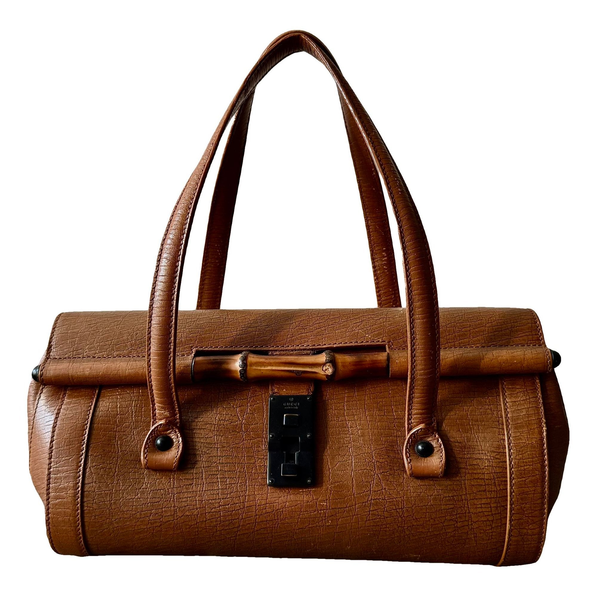 Bamboo Bullet leather handbag