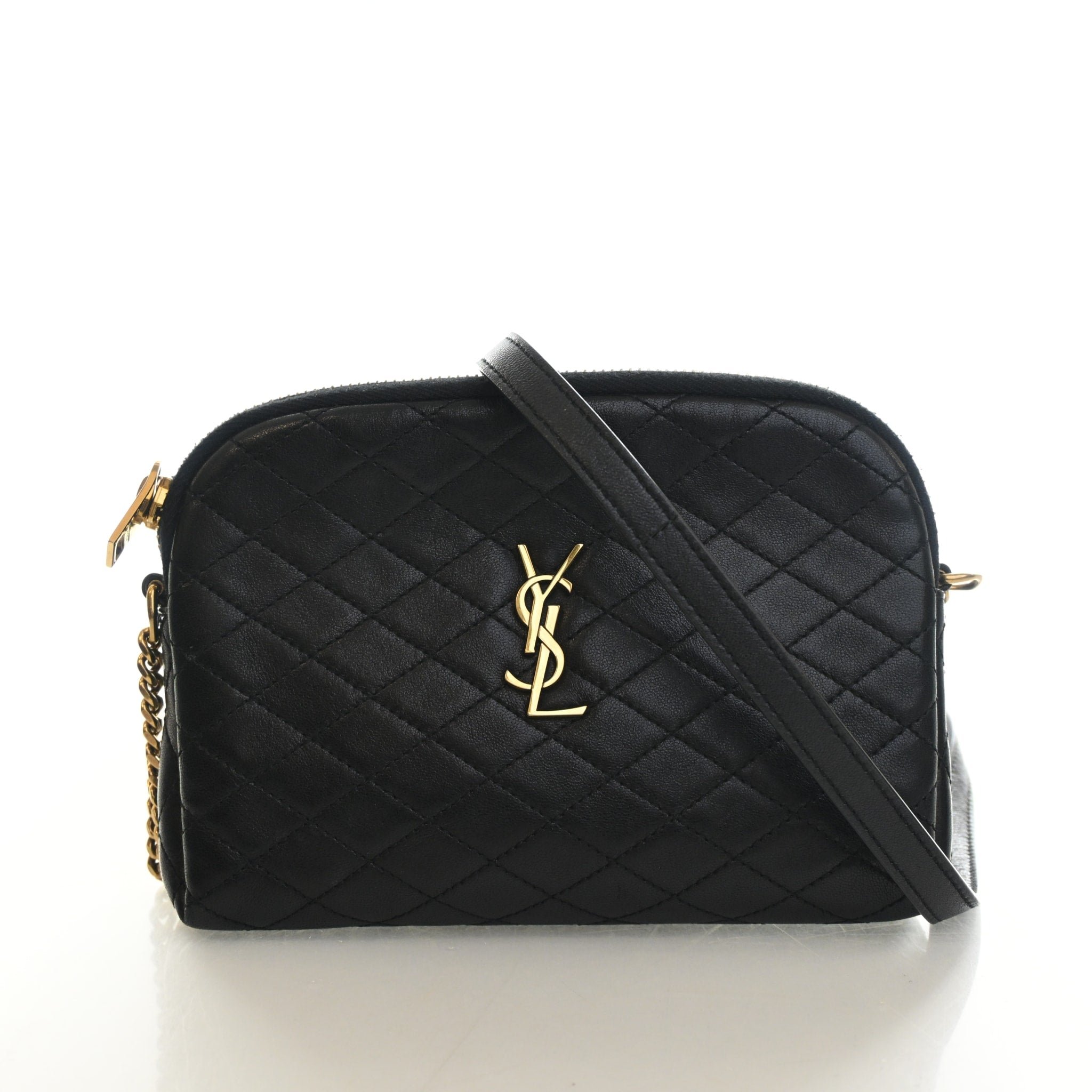 Saint Laurent Lambskin Gaby Zippered Pouch