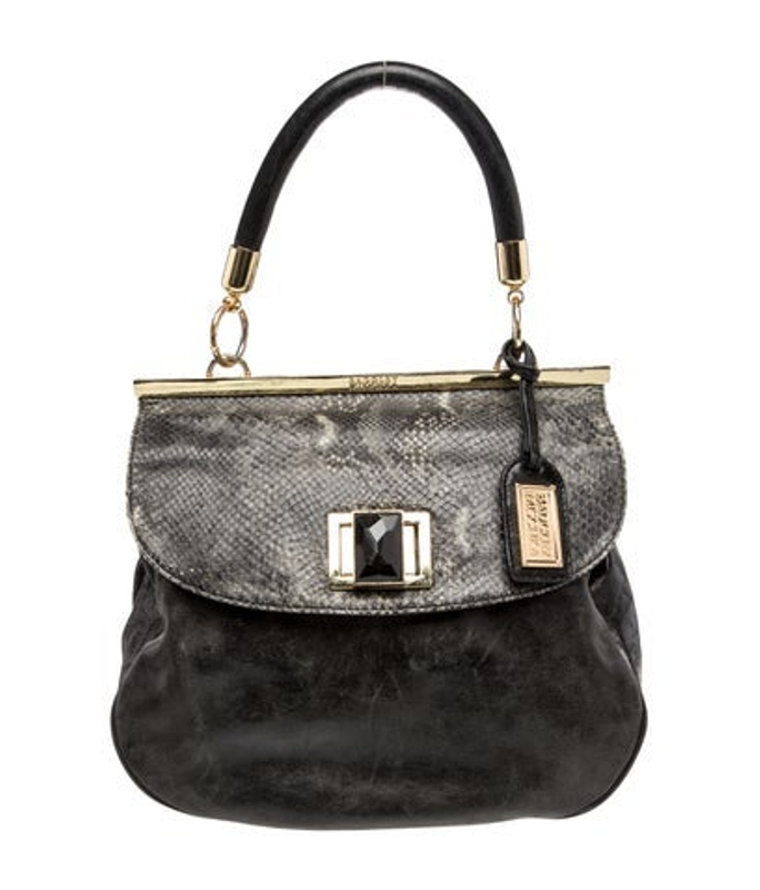 Badgley Mischka Mischka Leather Top Handle Bag