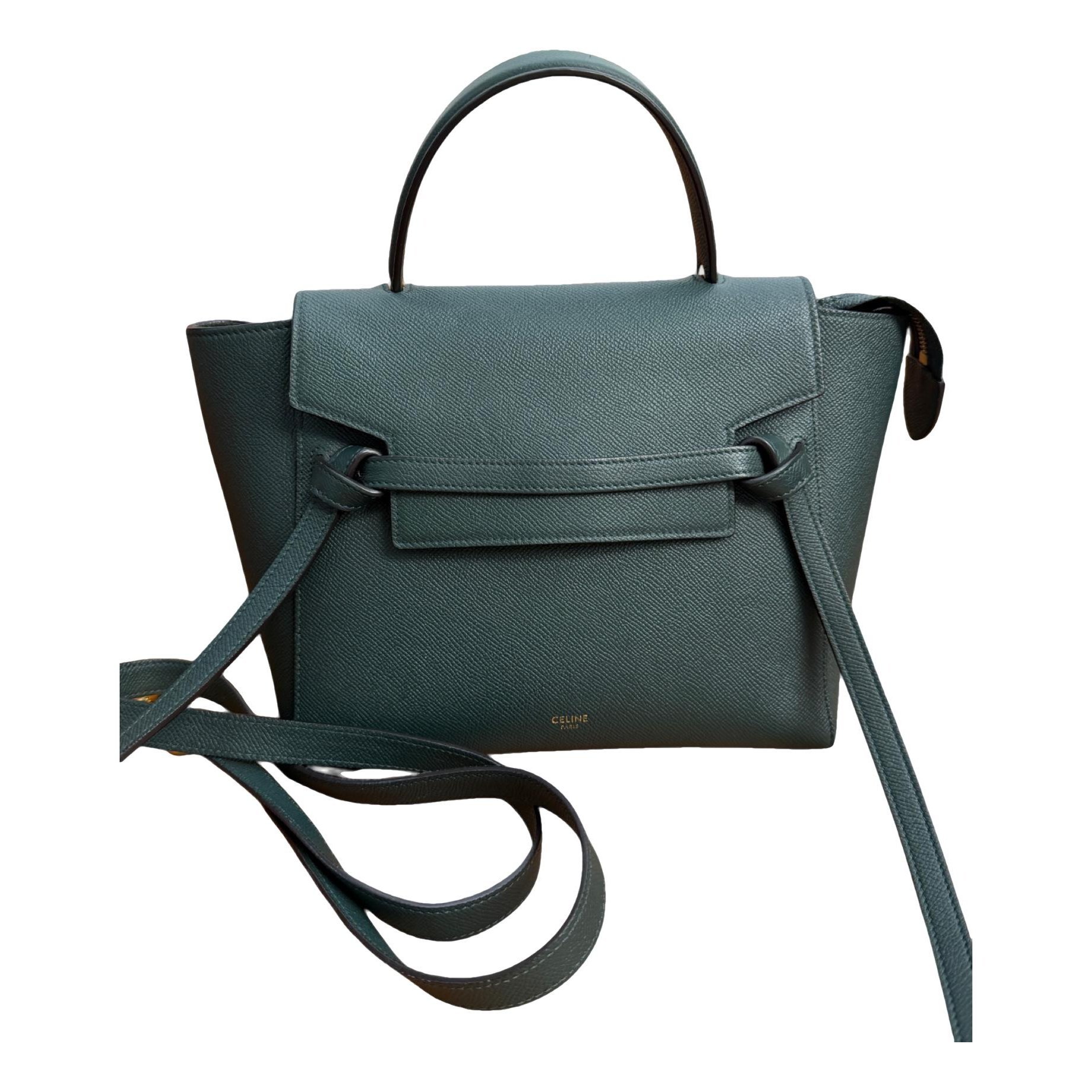 Belt leather handbag