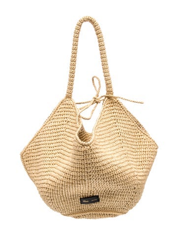 Raffia Lotus Medium Raffia Tote Medium