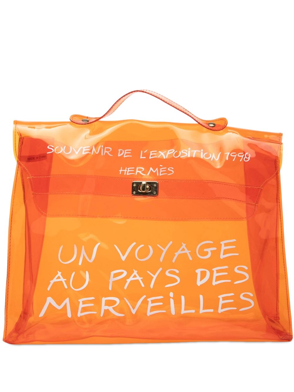 2000-2010 Vinyl Souvenir De L Exposition Kelly handbag