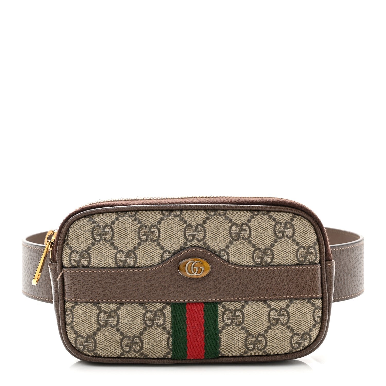 Gucci GG Supreme Monogram Ophidia Belted iPhone Case 85 34 Dark Brown
