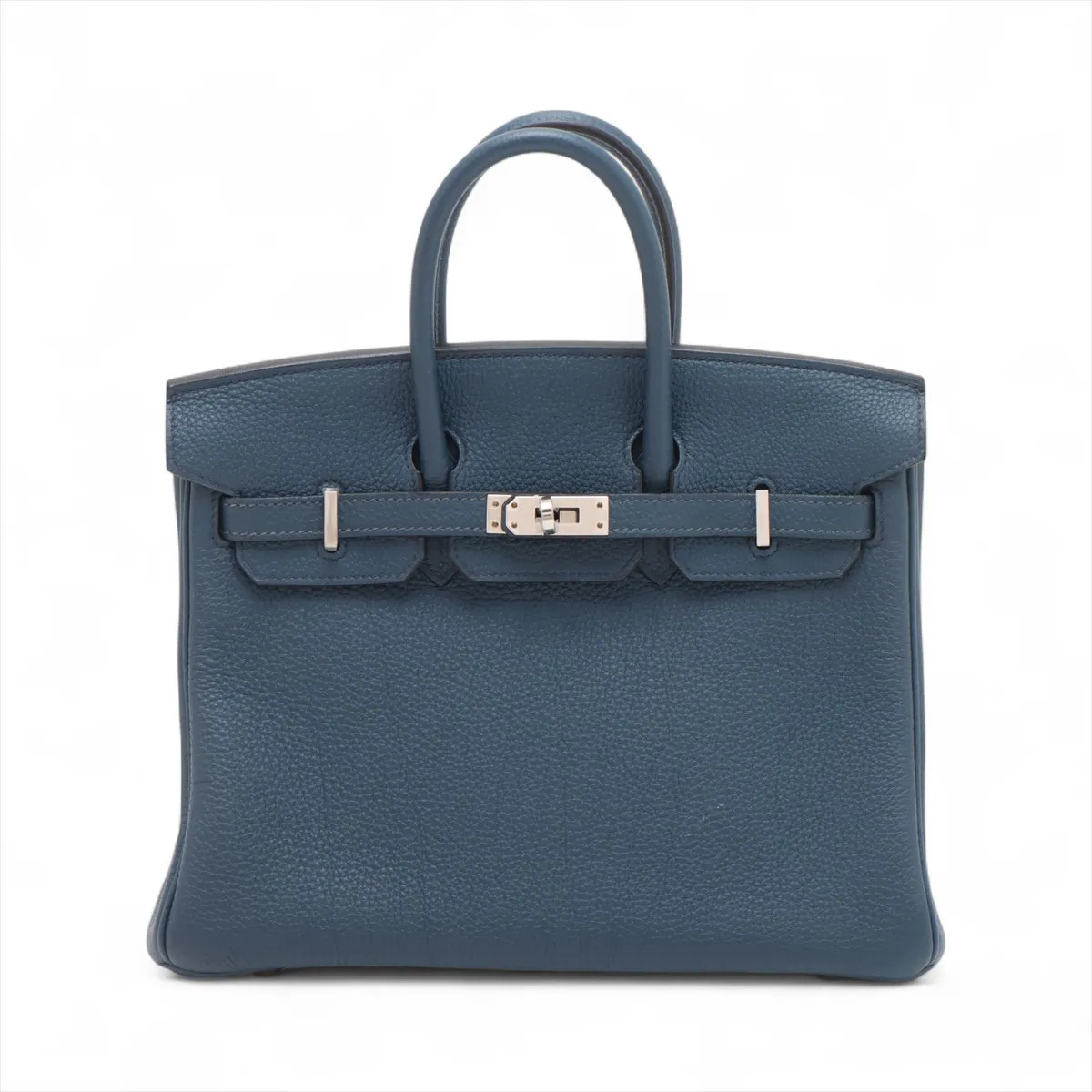 Hermès Birkin 25 Le Tournay Togo BLUE DE PLUS Silver Metal Fittings