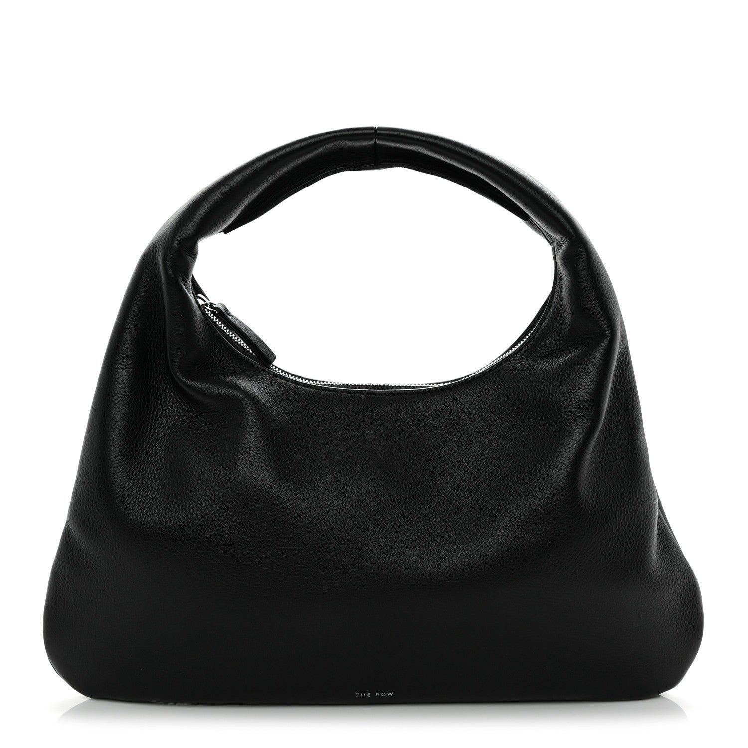 The Row Grained Calfskin Small Everyday Shoulder Bag Black