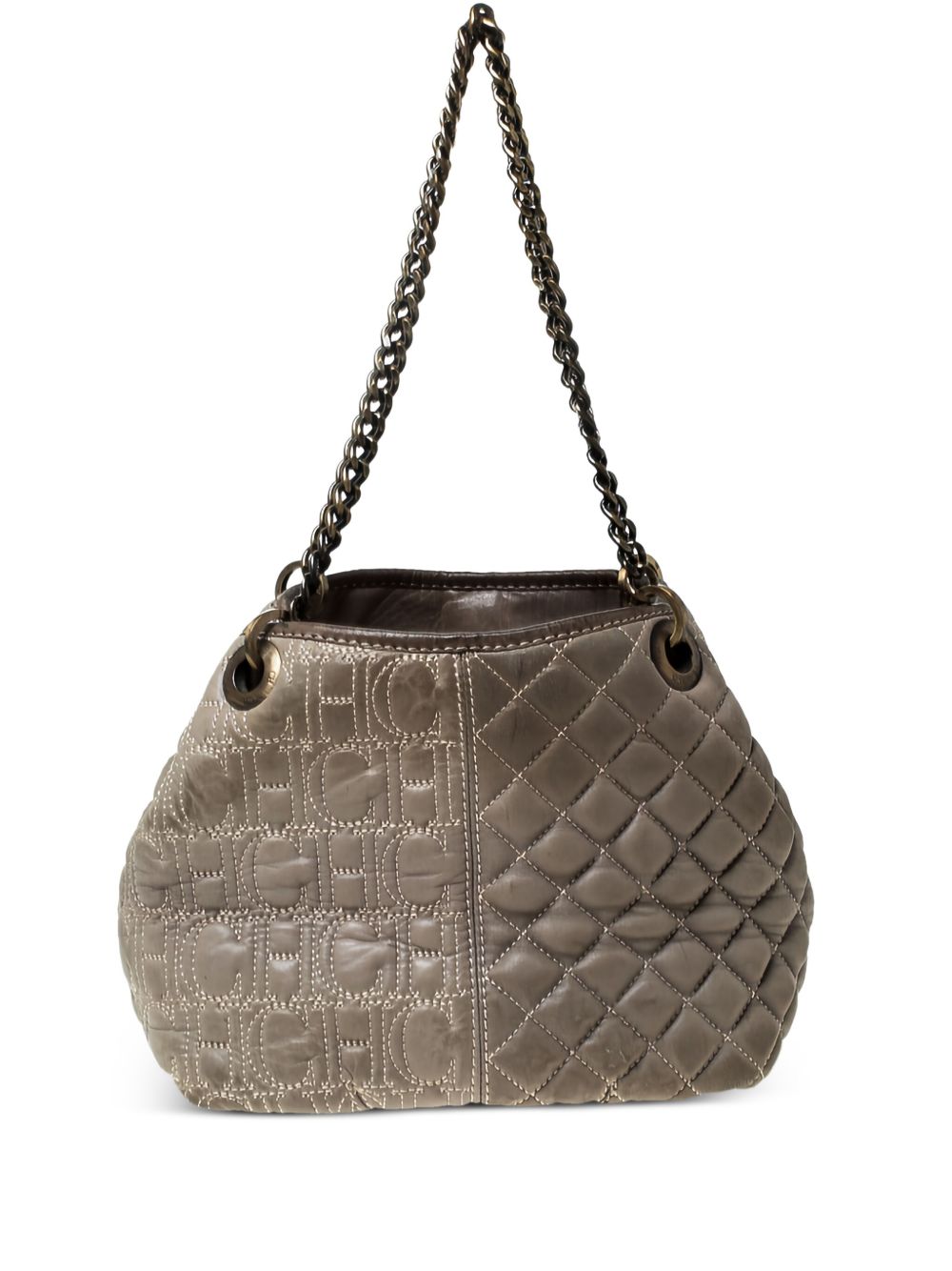 pre-owned monogram quilted leather shoulder bag