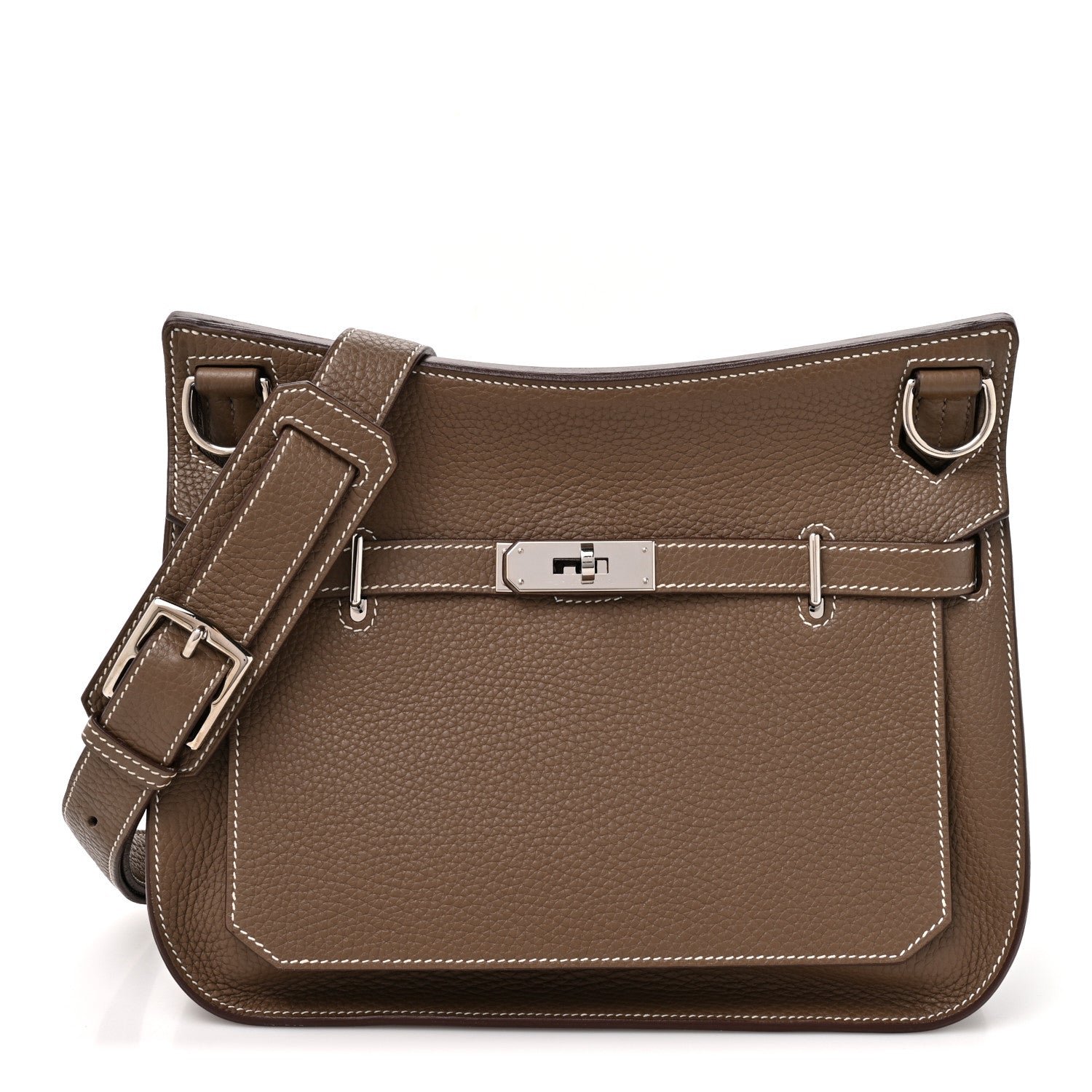 Hermes Taurillon Clemence Jypsiere 28 Etoupe