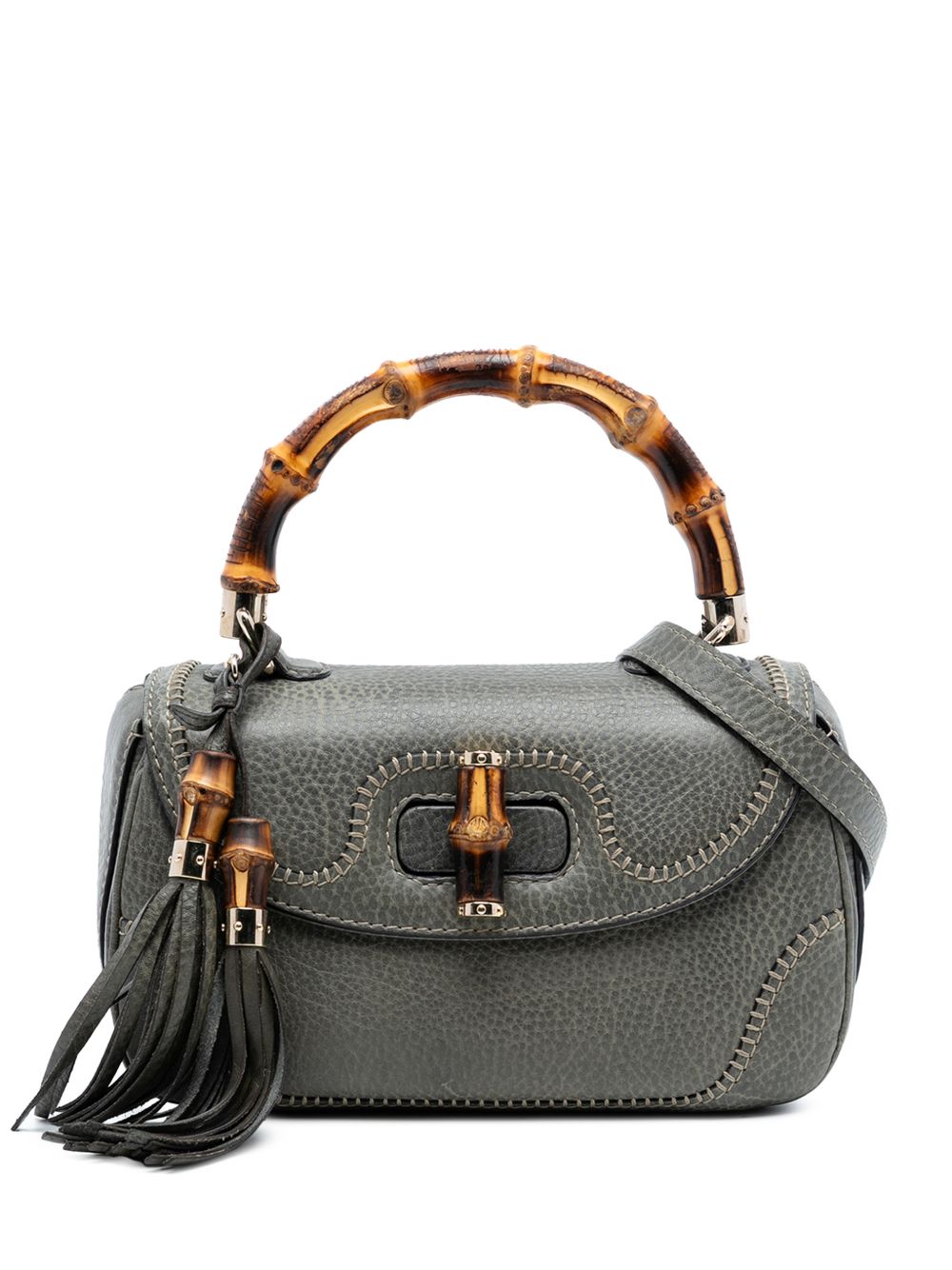 2016-2026 Medium Calfskin New Bamboo Top Handle Bag satchel