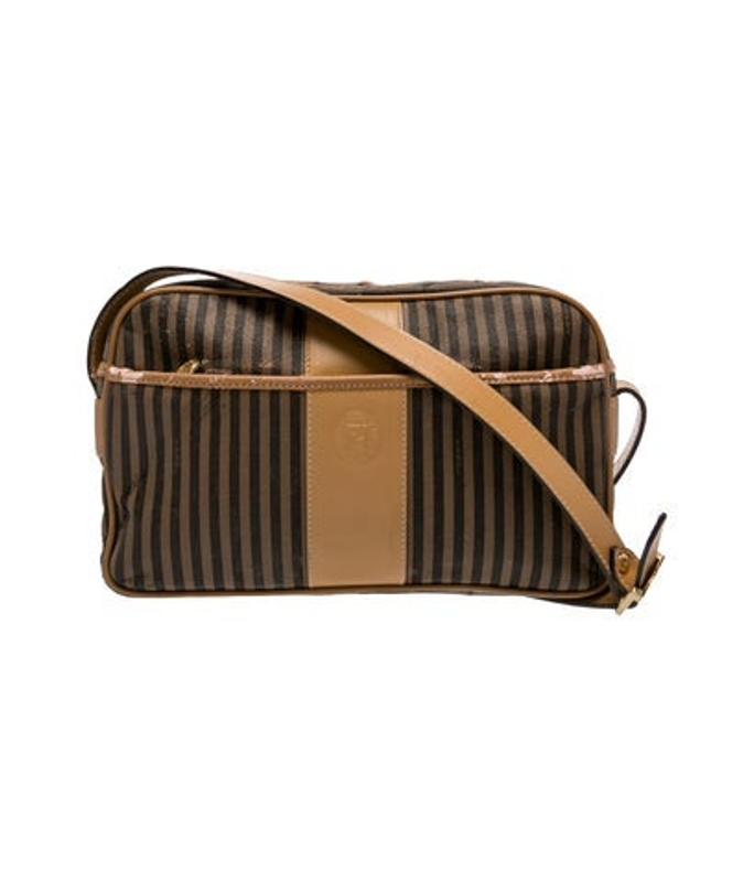 Fendi Pequin Crossbody Bag Vintage