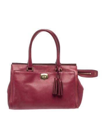 Leather Top Handle Bag