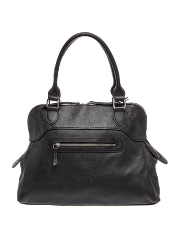 Leather Top Handle Bag