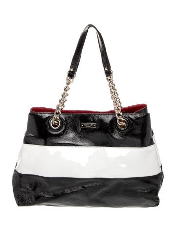 Patent Leather Top Handle Bag