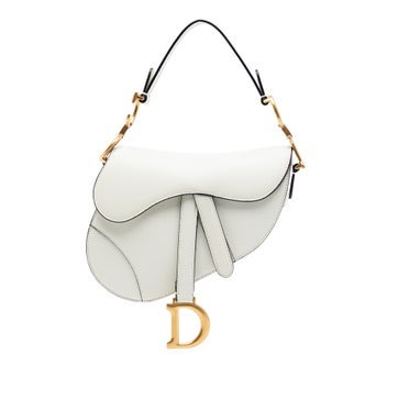 Mini Grained Calfskin Saddle Bag