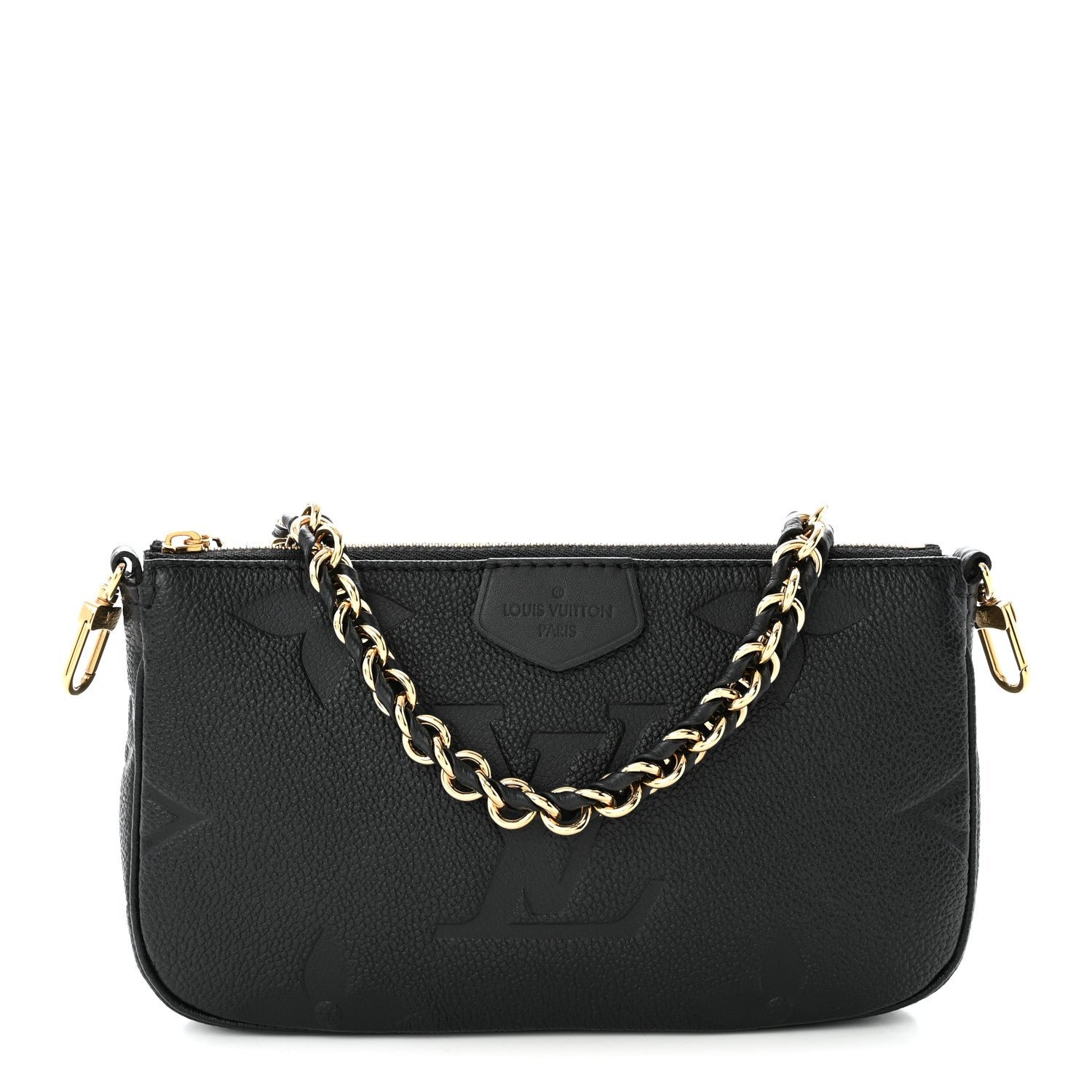 Louis Vuitton Empreinte Monogram Giant Multi Pochette Accessories Mini Pochette Black