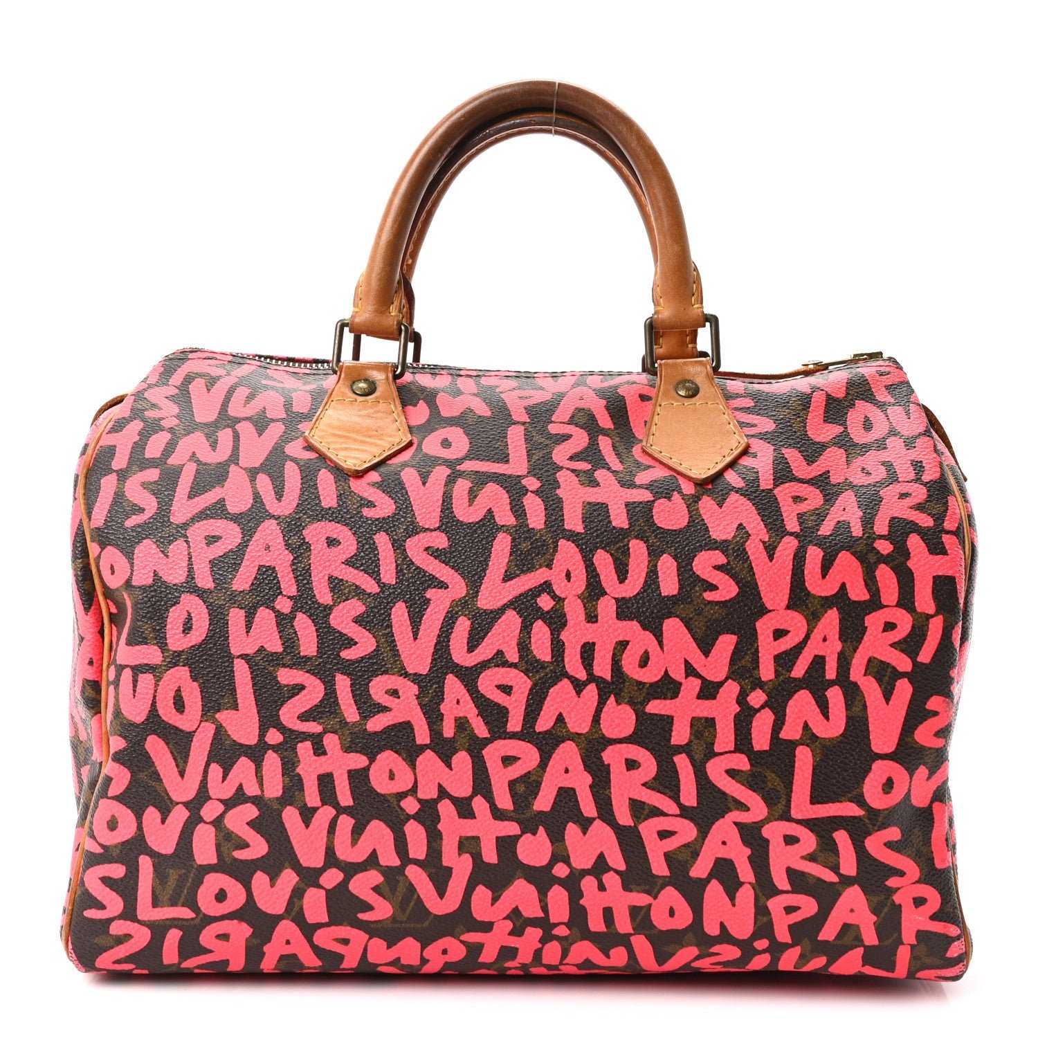 Louis Vuitton Monogram Graffiti Speedy 30 Fuchsia