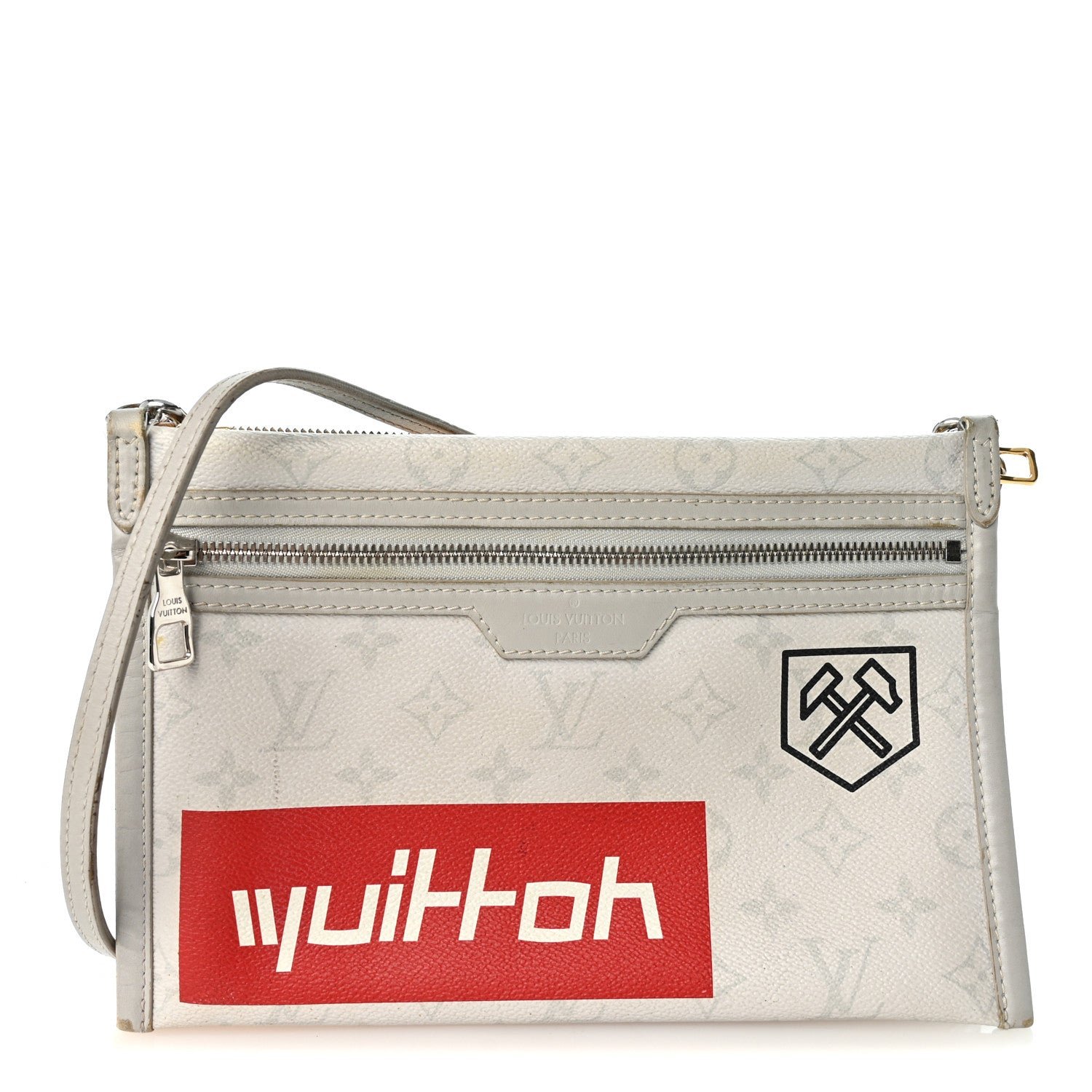 Louis Vuitton Monogram Antartica Double Flat Messenger