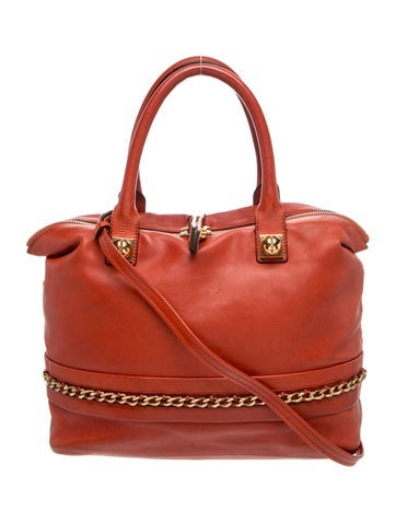 Leather Top Handle Bag