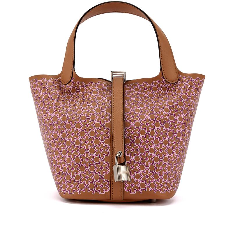 Limited Edition Chai Swift Lucky Daisy Picotin Lock 18 Palladium Hardware, 2022