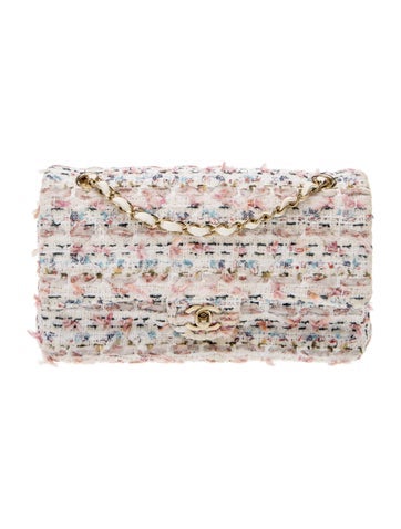 Classic Medium Tweed Double Flap Bag