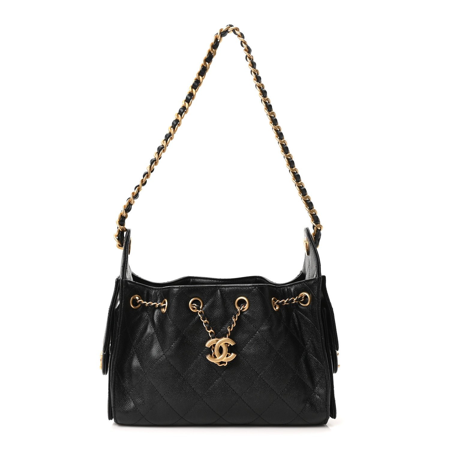 Chanel Caviar Quilted Mini Chanel 25 Handbag Black