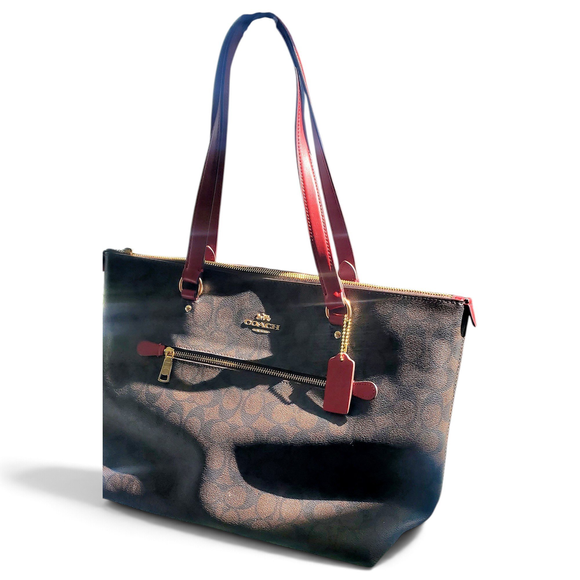 Leather tote