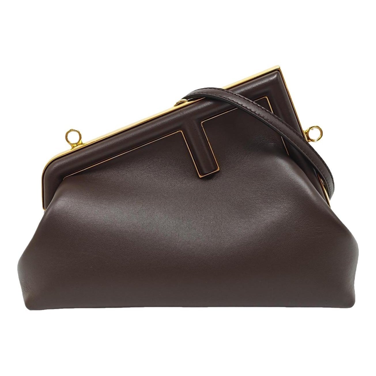 First leather handbag