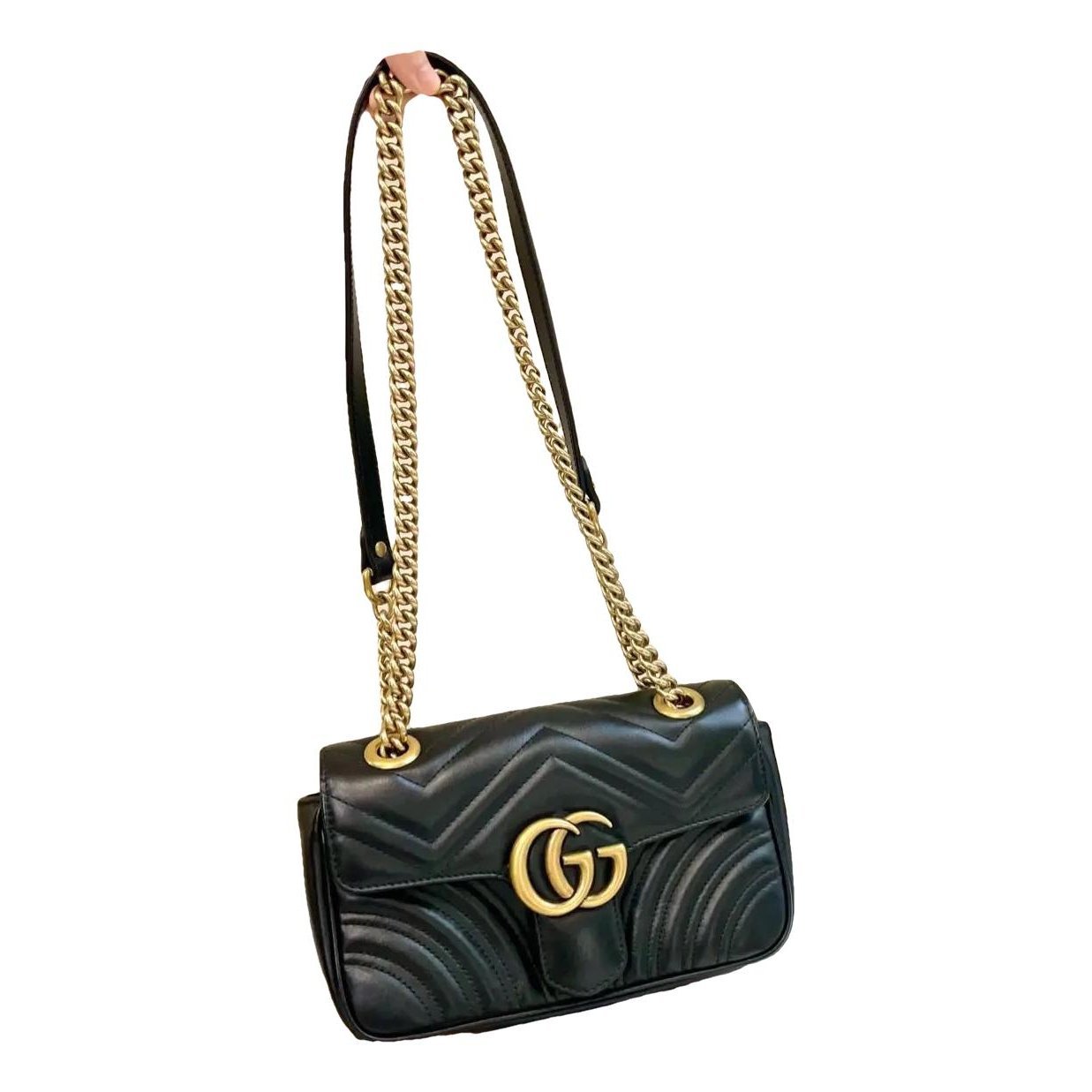 GG Marmont Flap leather crossbody bag