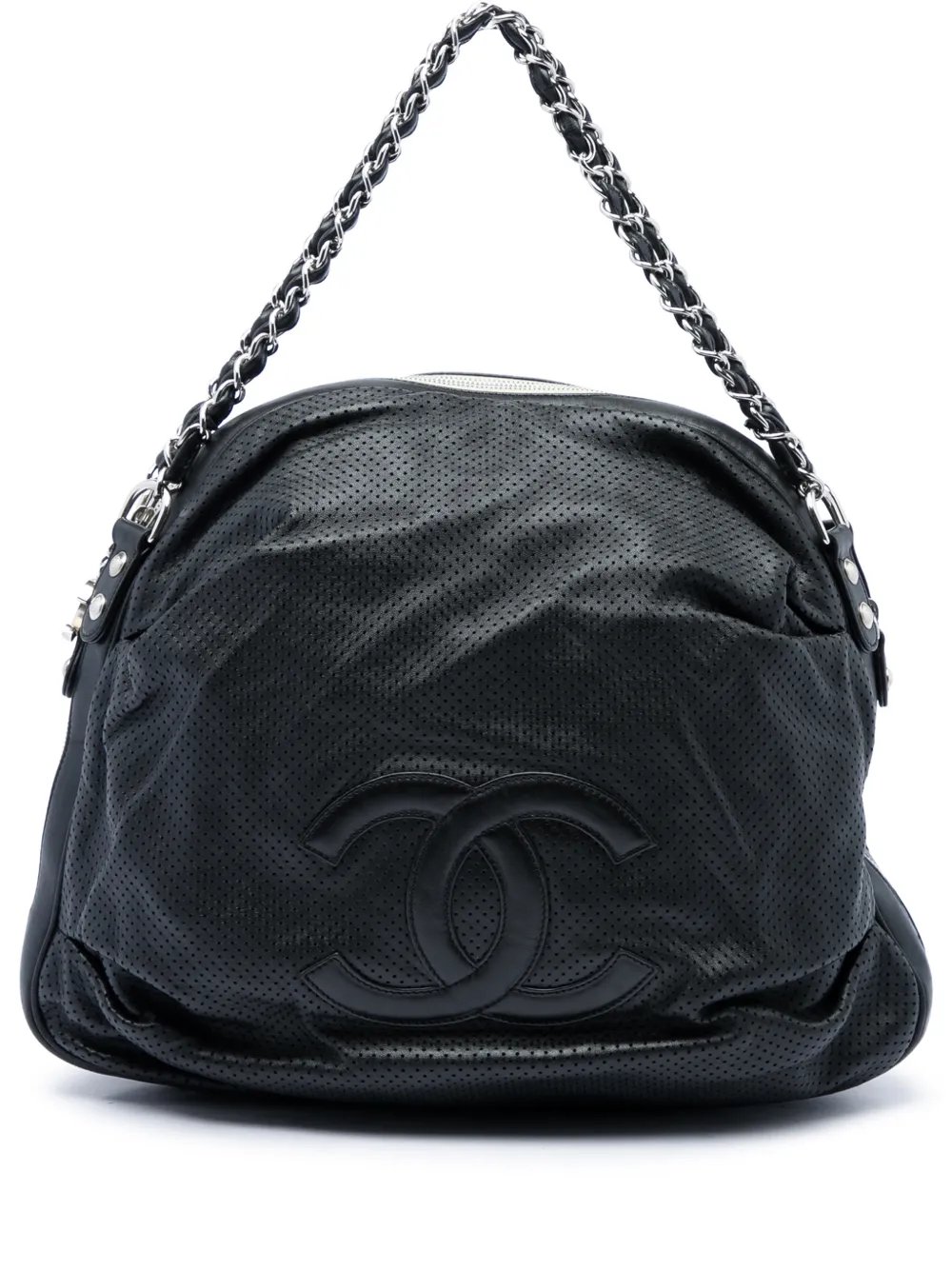 2008-2009 Perforated Lambskin Baseball Spirit Ligne hobo bag