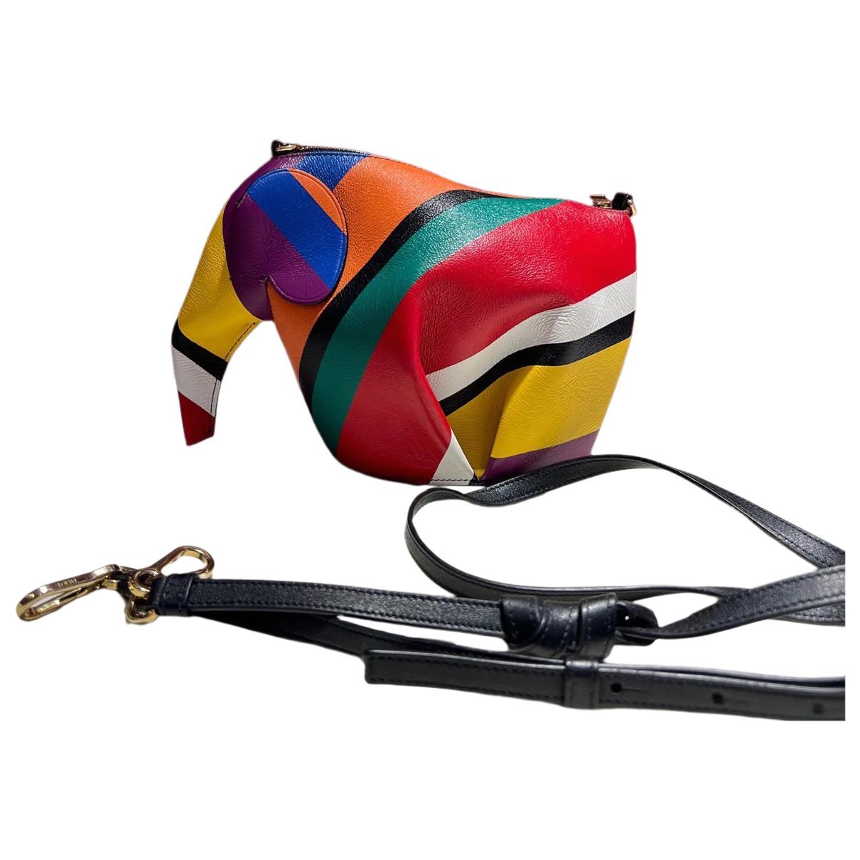 Animals leather crossbody bag