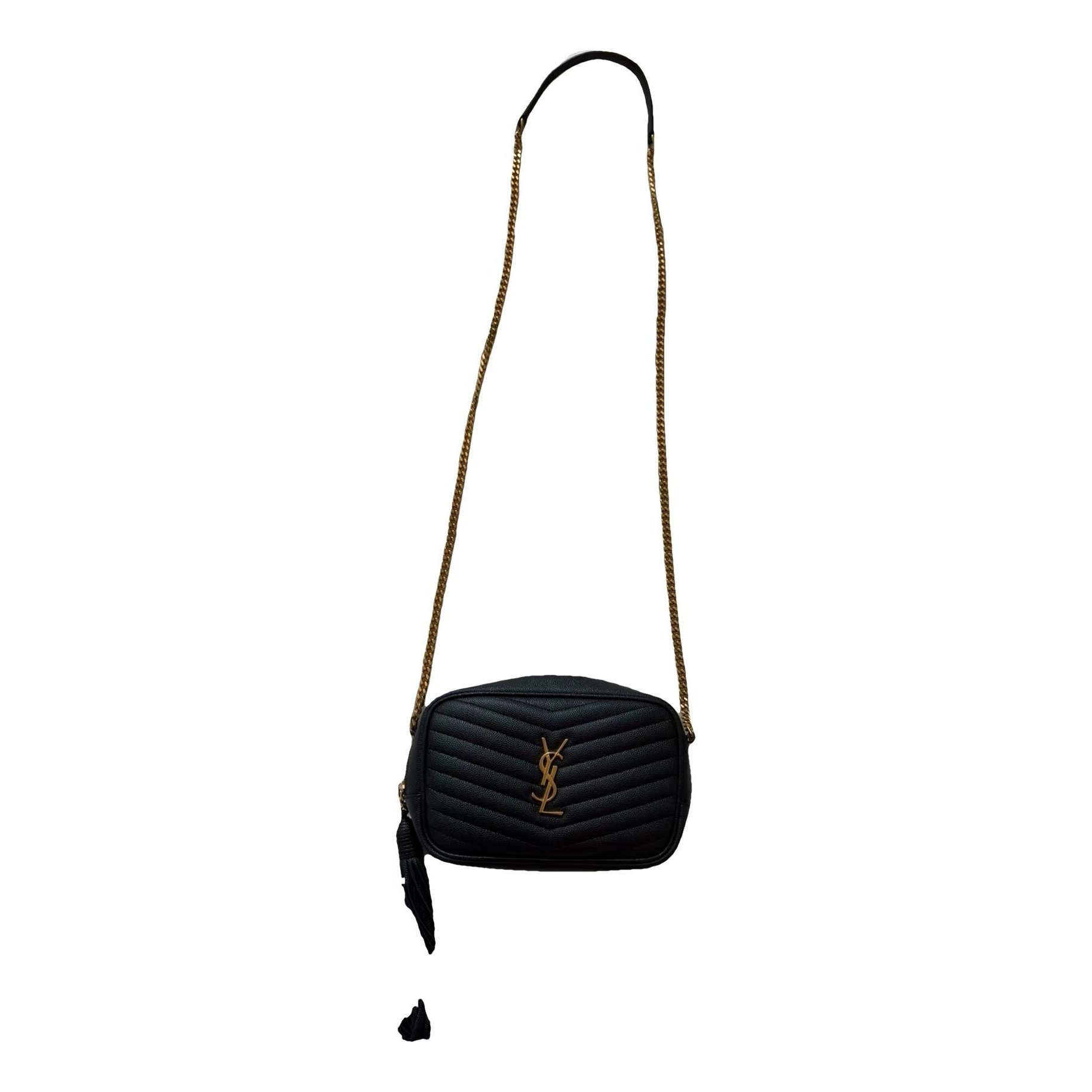 Camera Lou leather crossbody bag