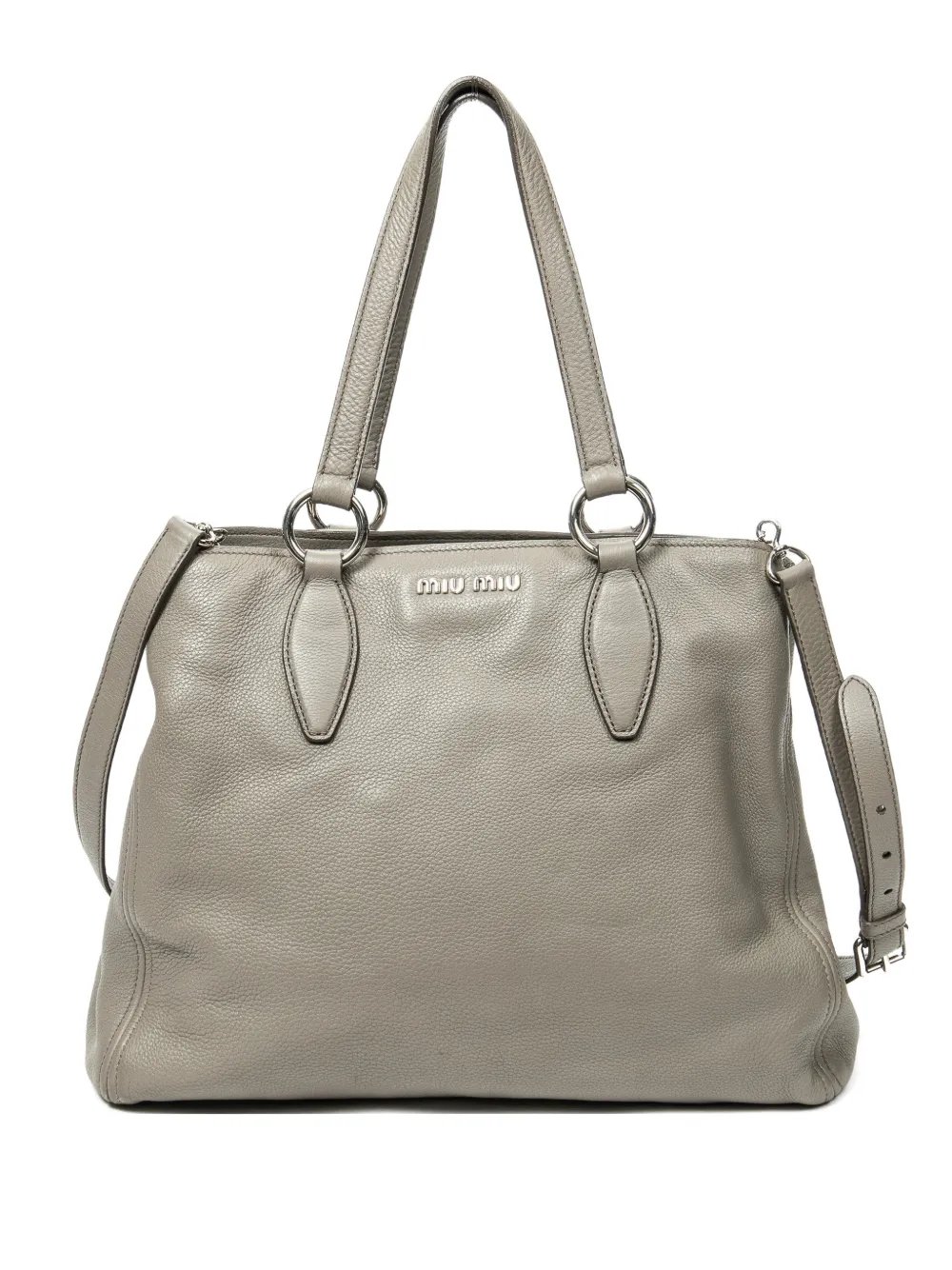 logo-lettering tote bag