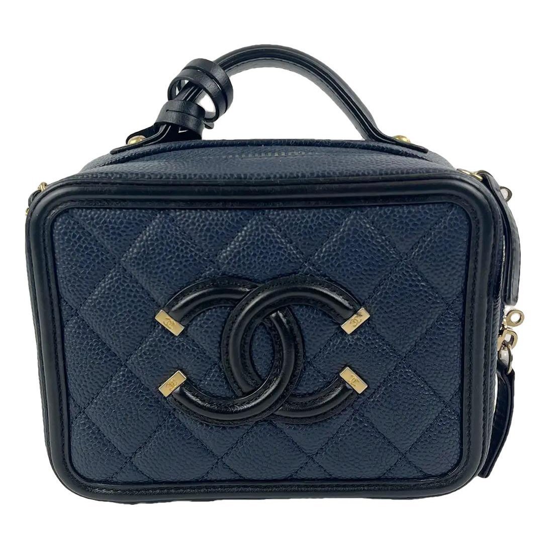 Vanity leather handbag
