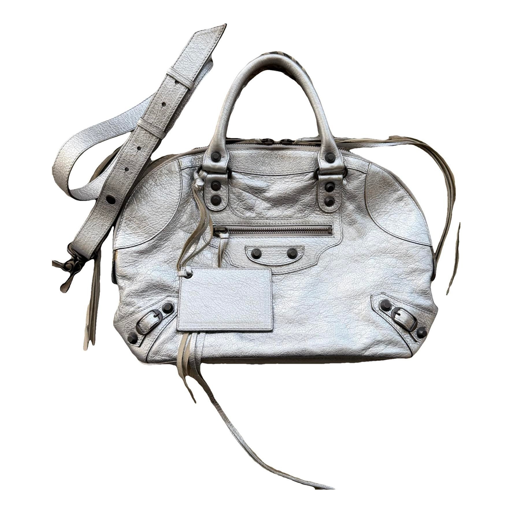 City leather crossbody bag