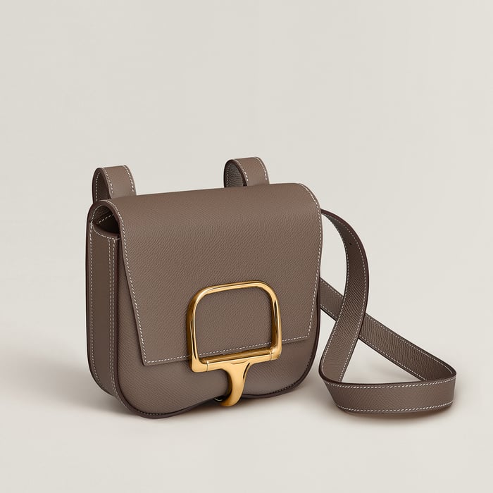 Étoupe Hermès Della Cavalleria Mini Bag
