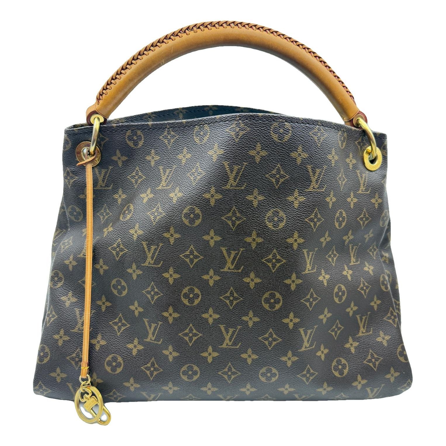 Artsy leather handbag