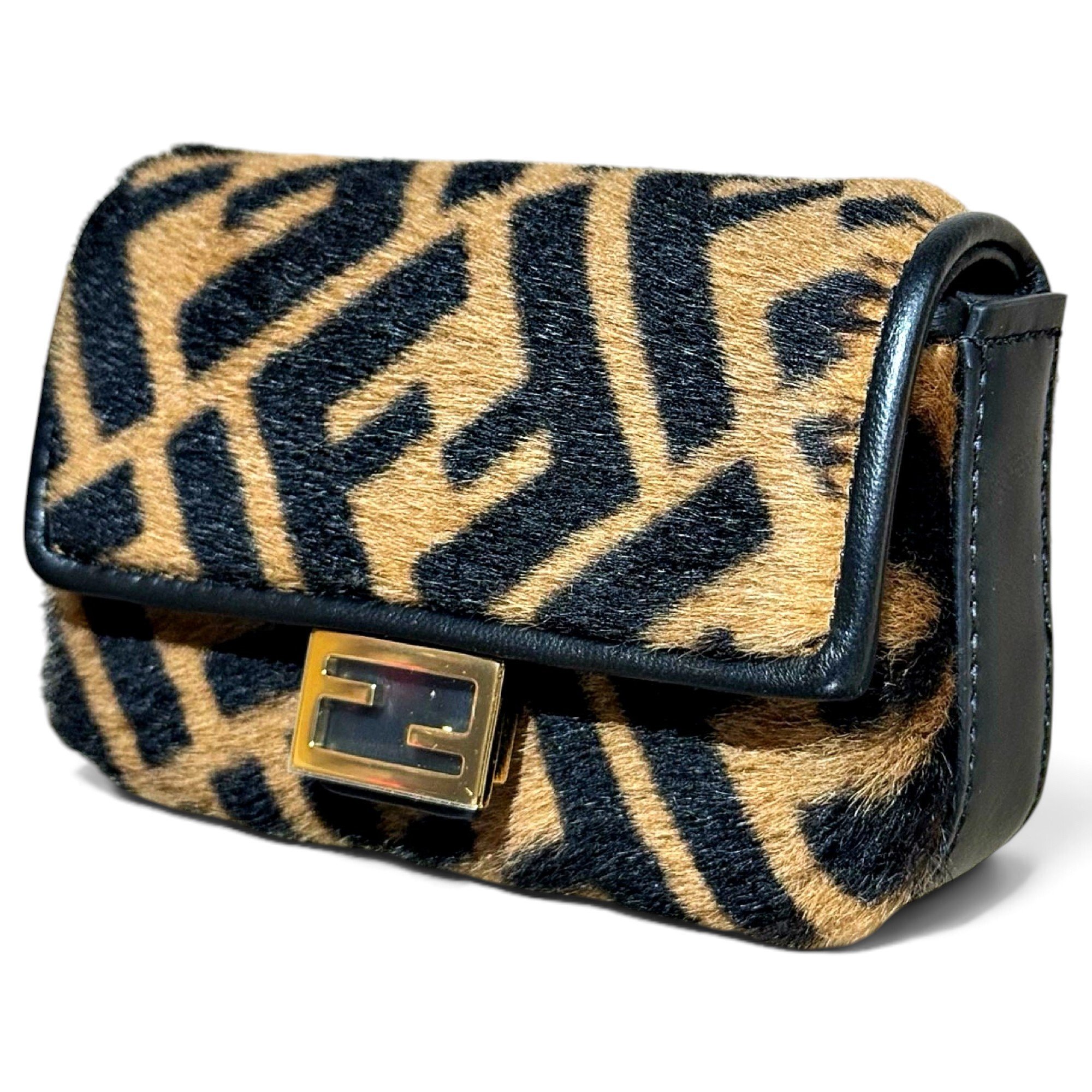 Baguette pony-style calfskin mini bag