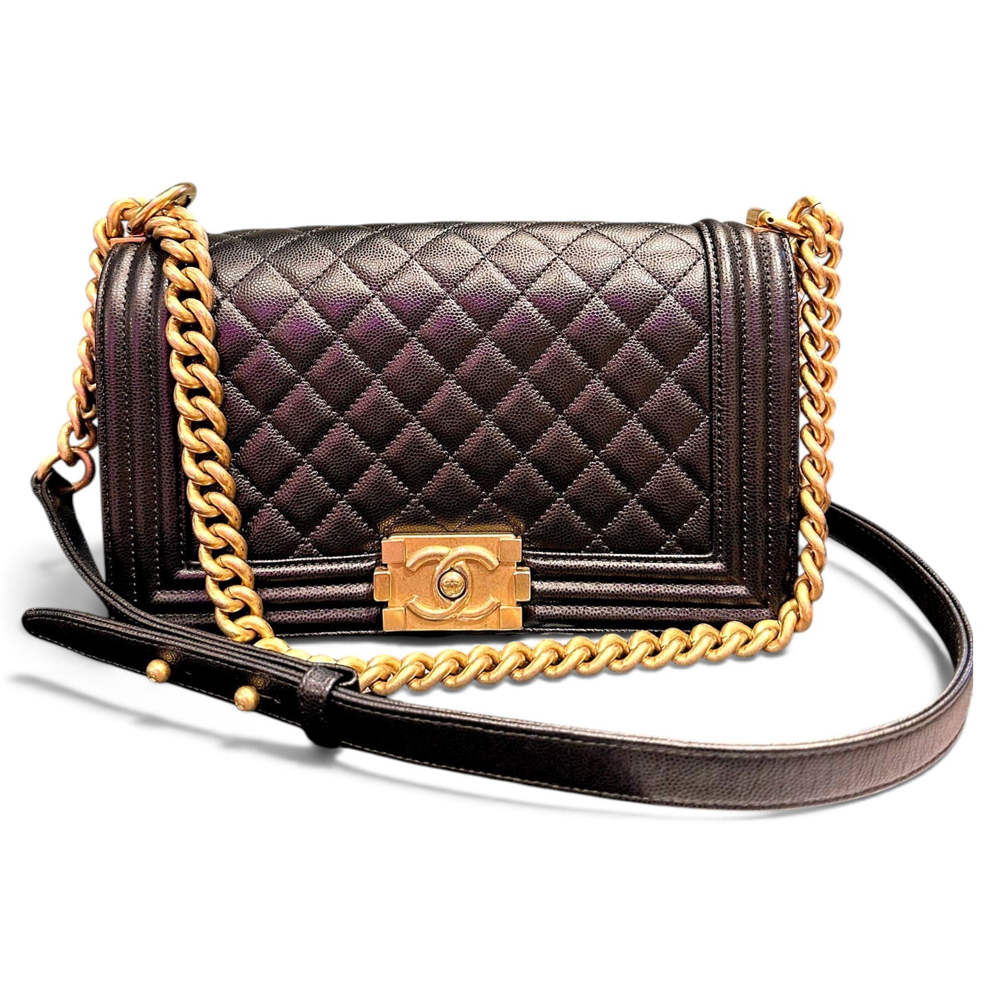 Boy leather crossbody bag