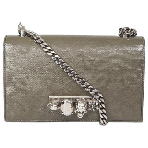 Alexander McQueen Knuckle leather handbag