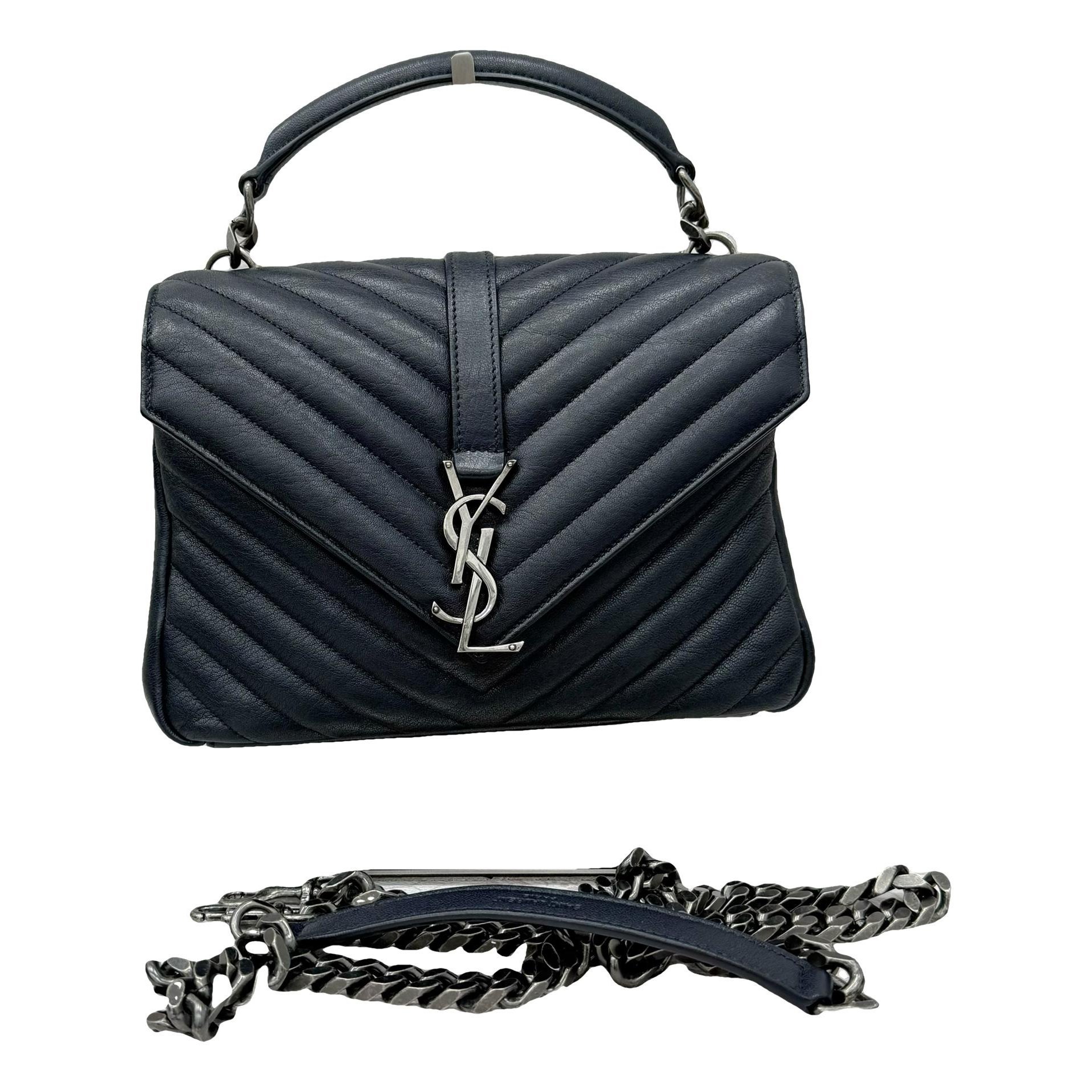 Collége monogramme leather handbag