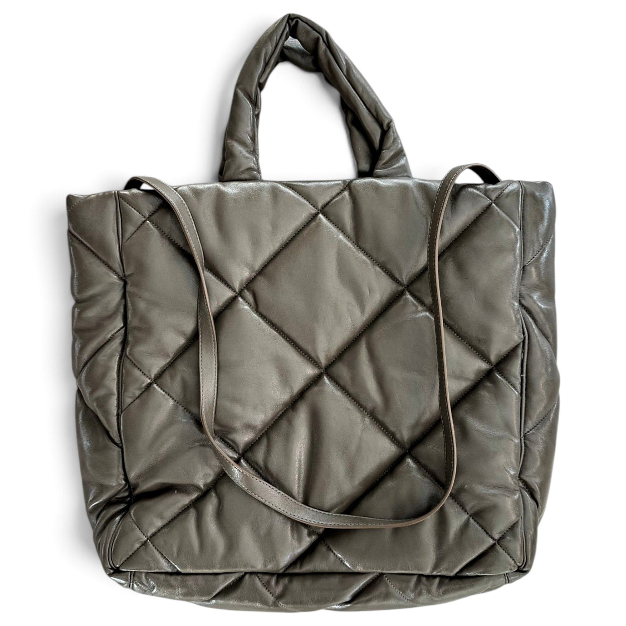 Vegan leather tote