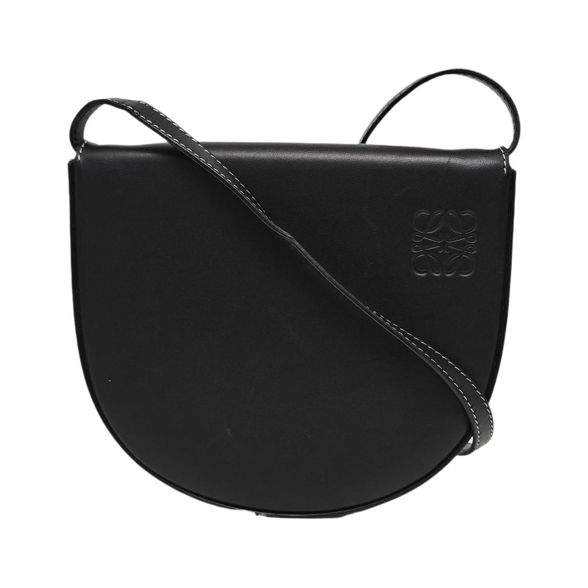 Heel leather handbag