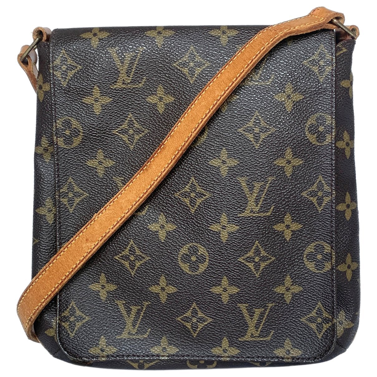 Musette leather bag