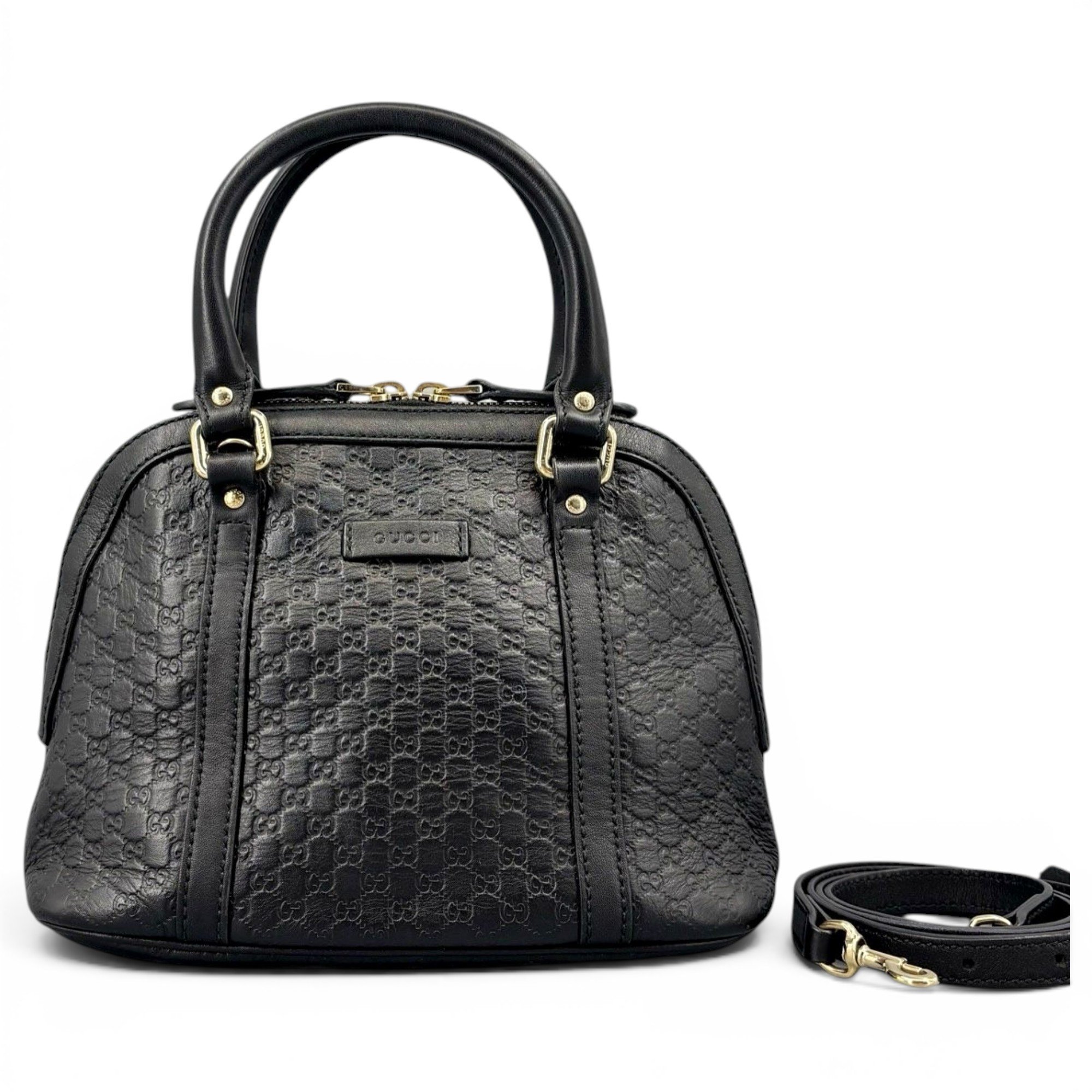 Dôme leather handbag