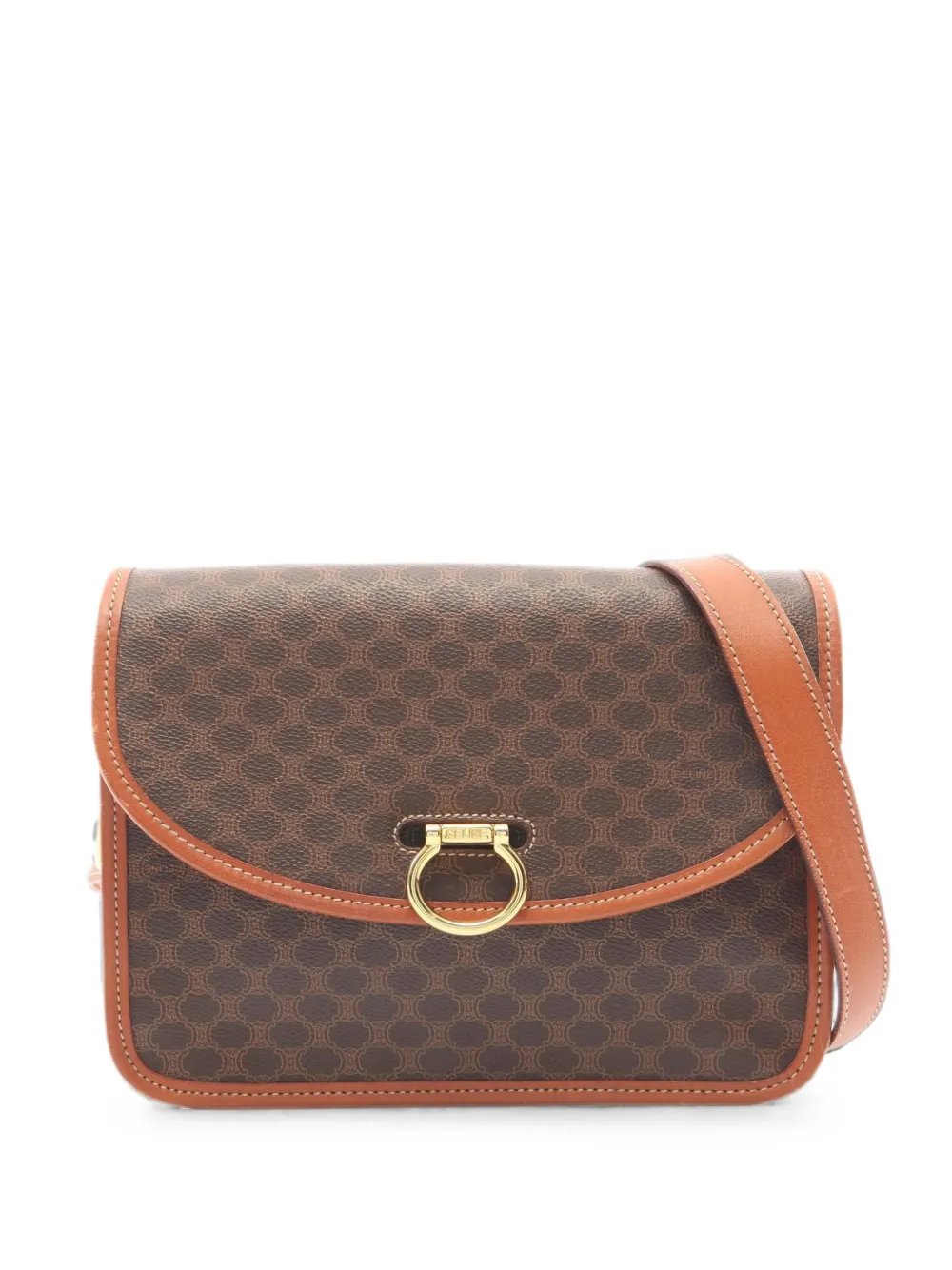Macadam front-flap shoulder bag