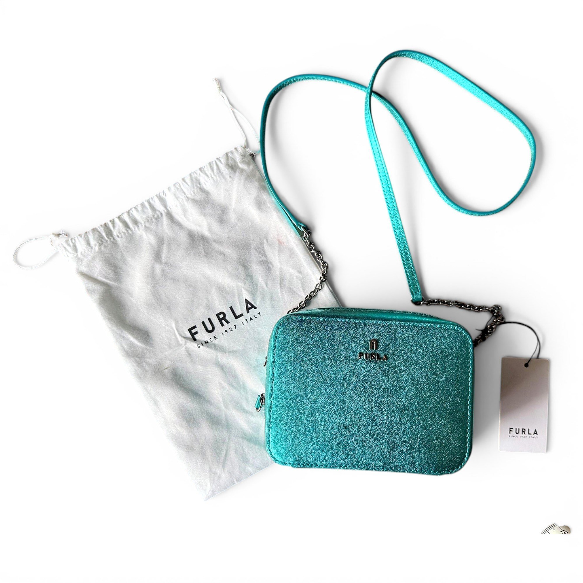 Leather clutch bag