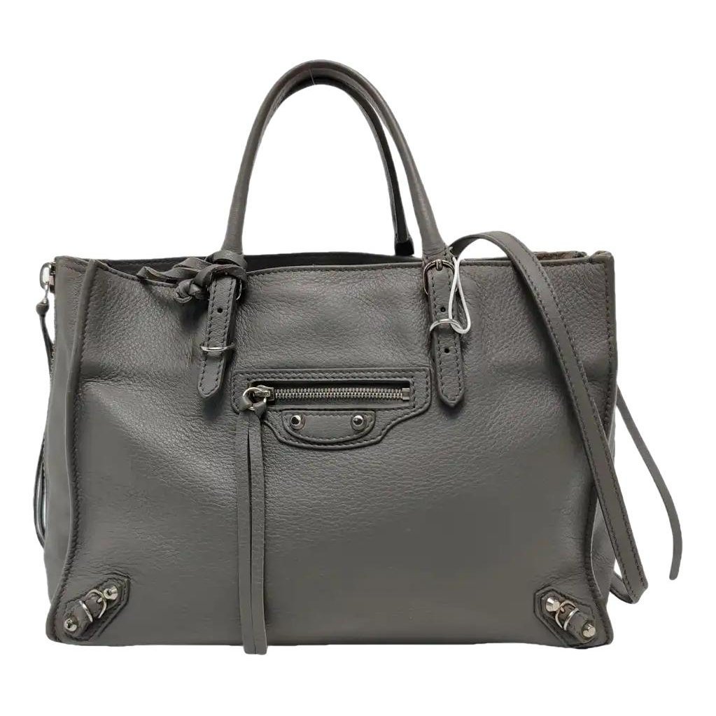 Papier leather handbag
