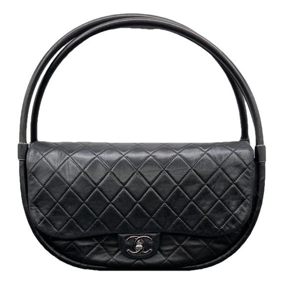 Hula Hoop leather handbag