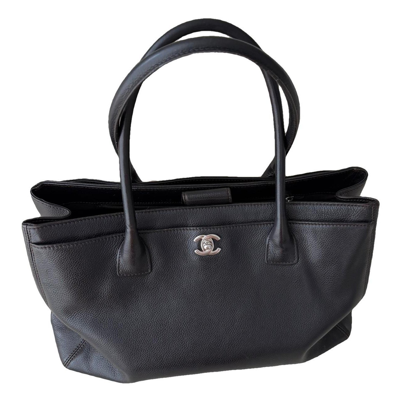 Executive leather tote