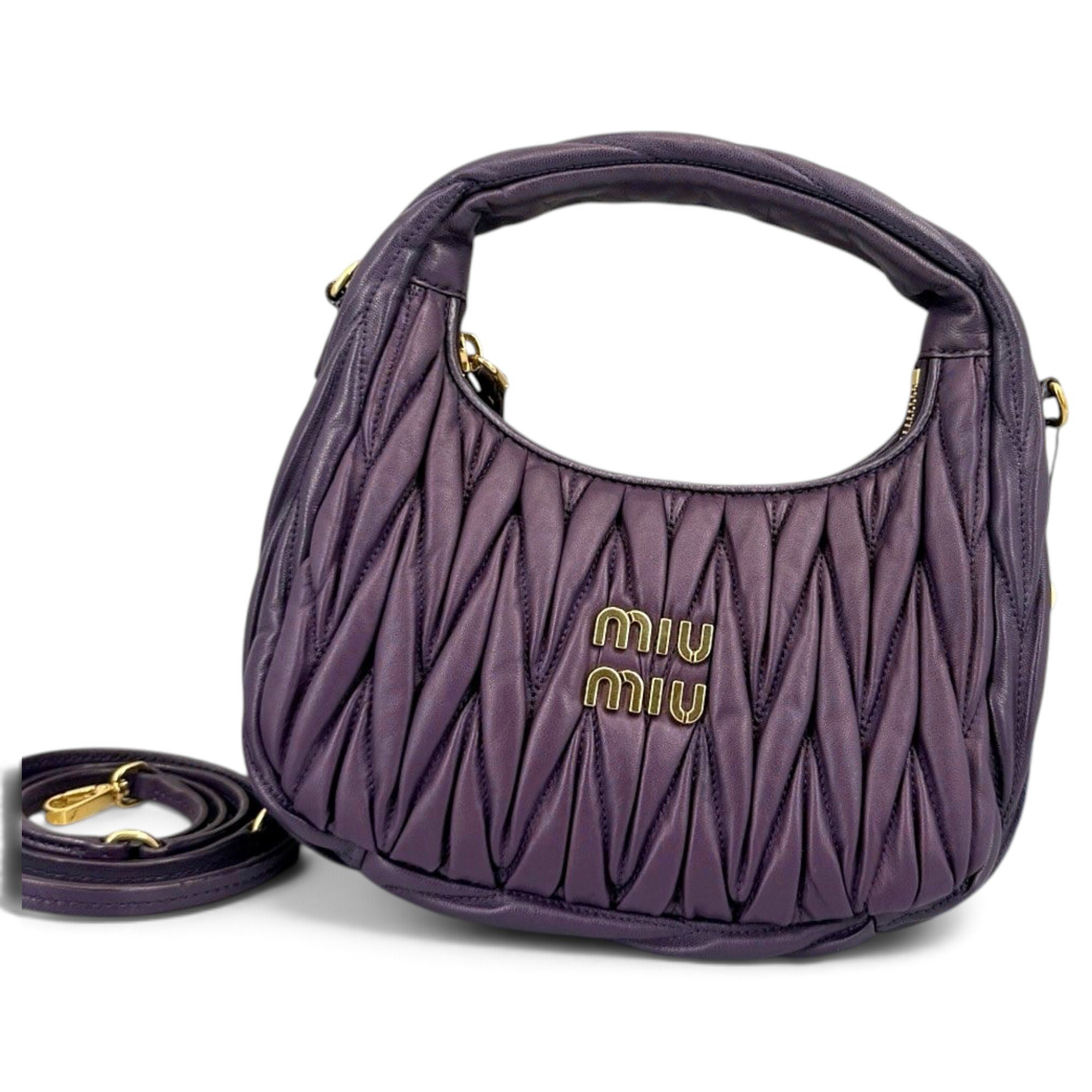 Miu Wander leather handbag