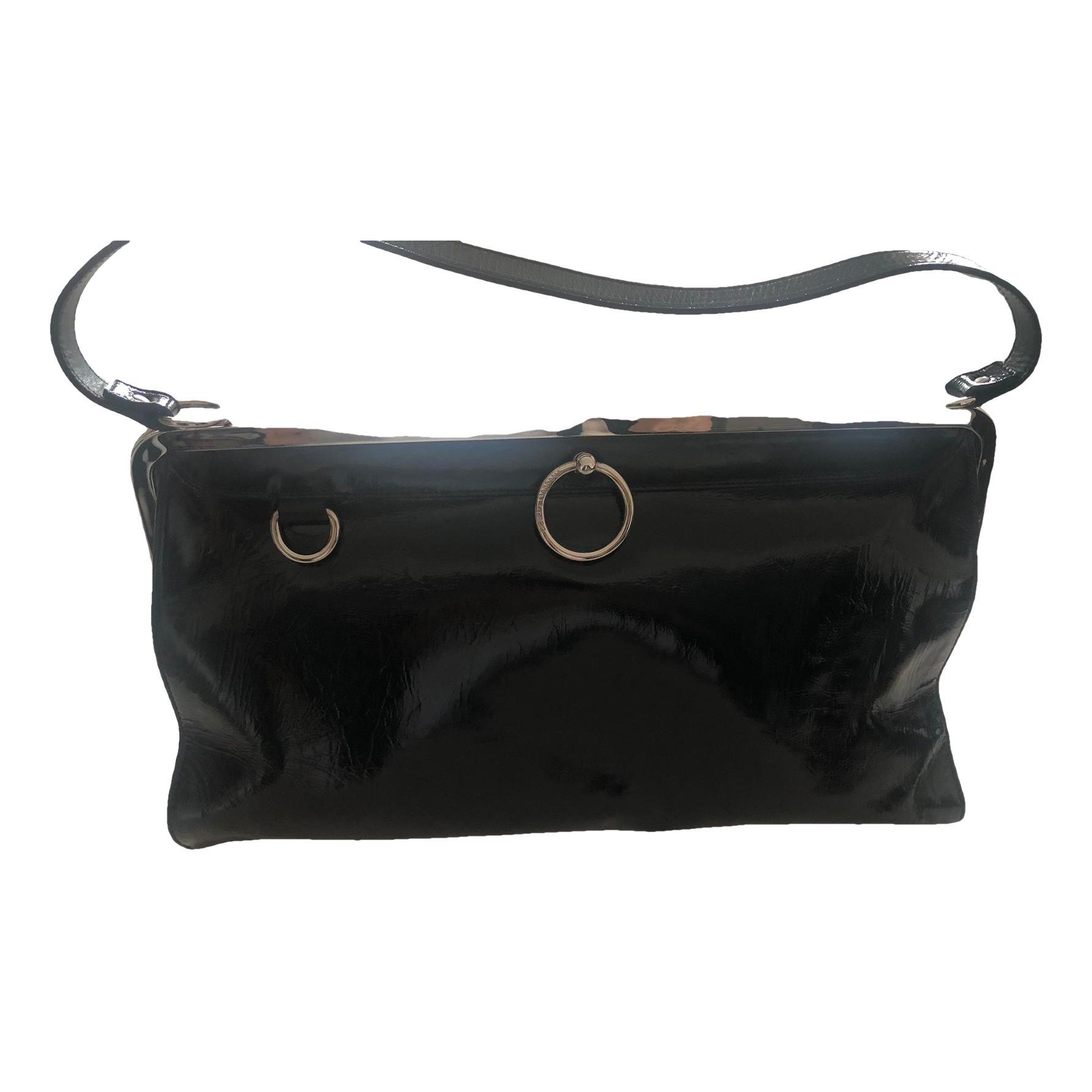 Patent leather handbag